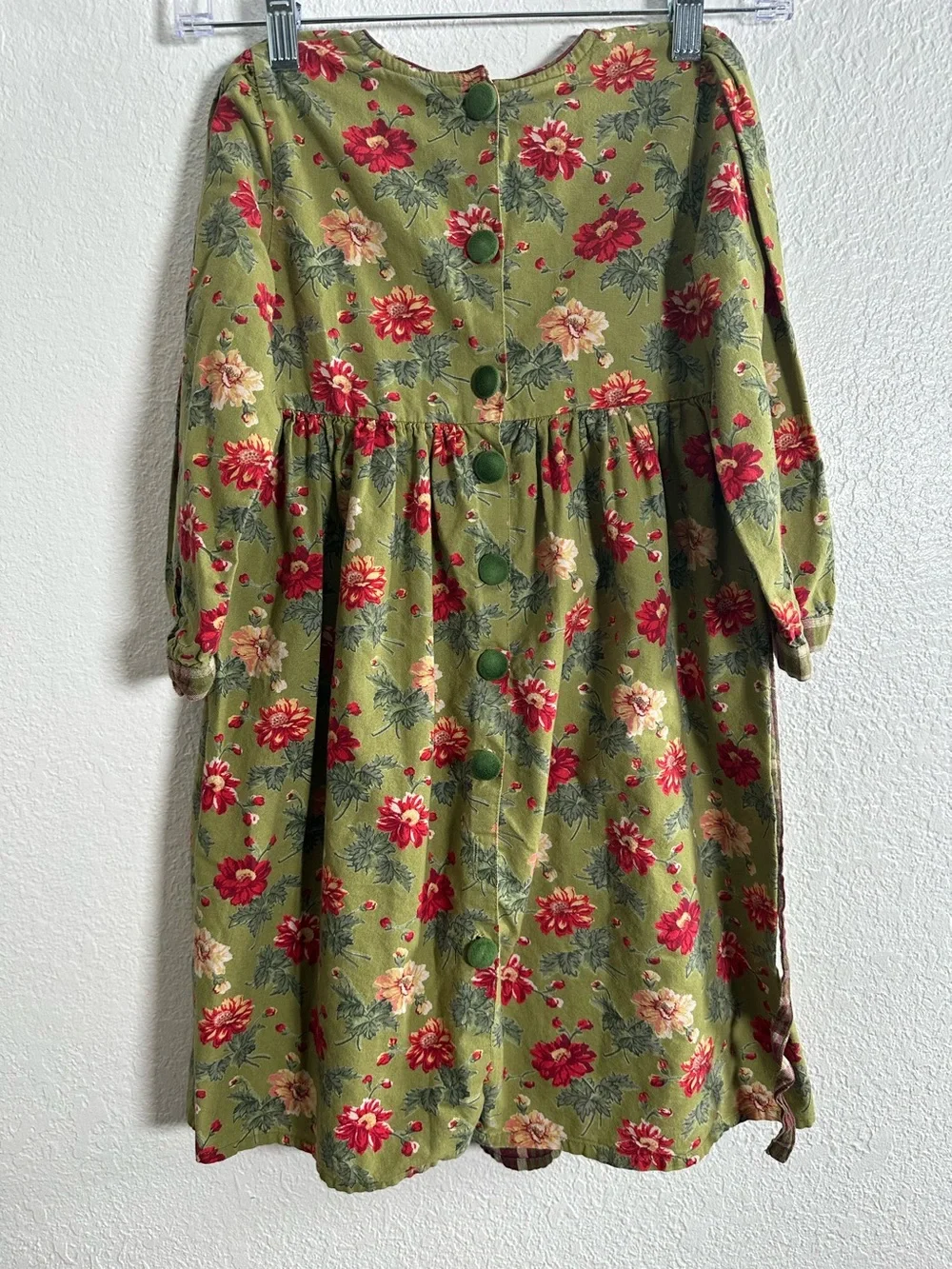 April Cornell Girls Long Sleeve Floral Dress Size 5